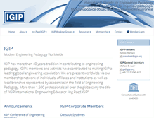 Tablet Screenshot of igip.org